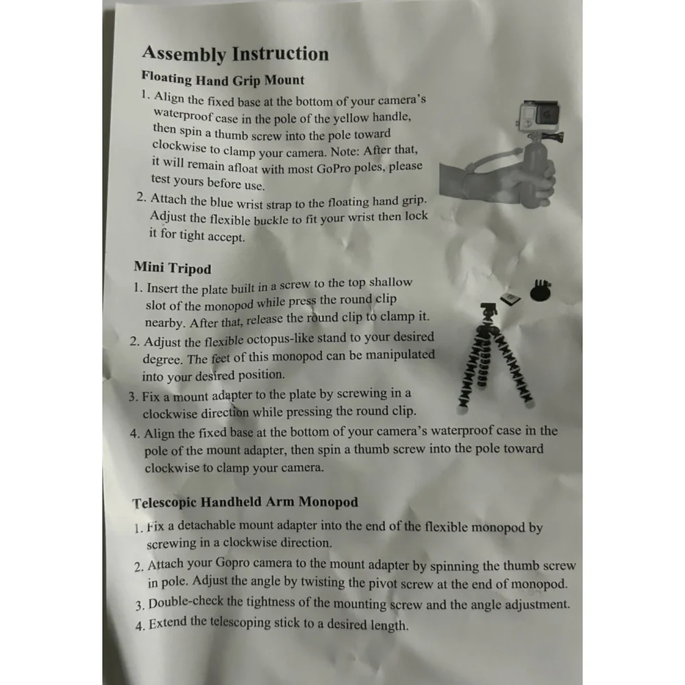 Camera Mounting Kit 8 Different Mount Types Includes Black Carrying Case New